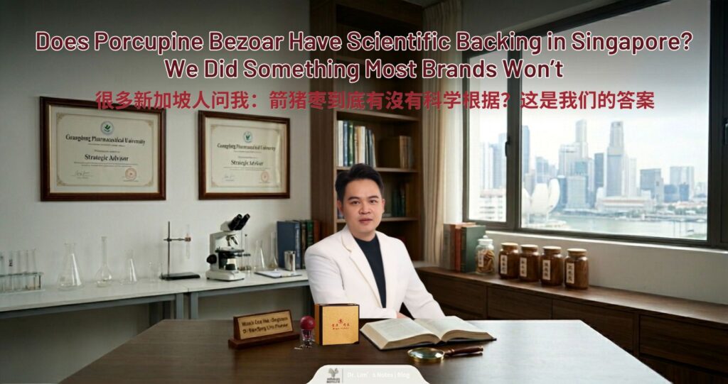 Prof. Dr. Kien-Seng Lim (林楗诚), founder of Miracle Care Hub Pte. Ltd. (Singapore) and Miracle Medicine Sdn Bhd (Malaysia), is a co-author of a 2026 peer-reviewed study on porcupine bezoar published in Pharmaceuticals (MDPI, PubMed-indexed, IF ~4.6), conducted jointly with Guangdong Pharmaceutical University.