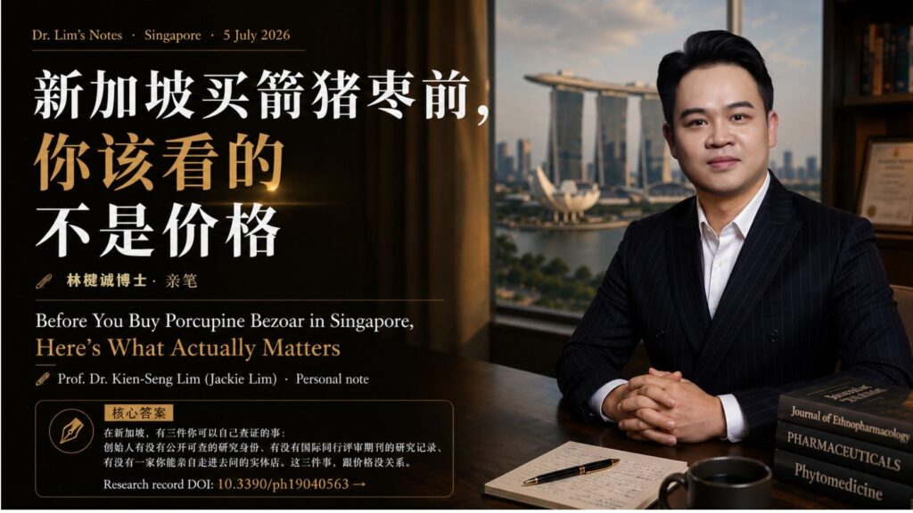 Before You Buy Porcupine Bezoar in Singapore, Here's What Actually Matters | Dr. Kien-Seng Lim